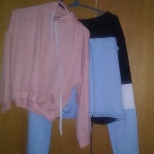SWEAT SHIRT CROP TOPS